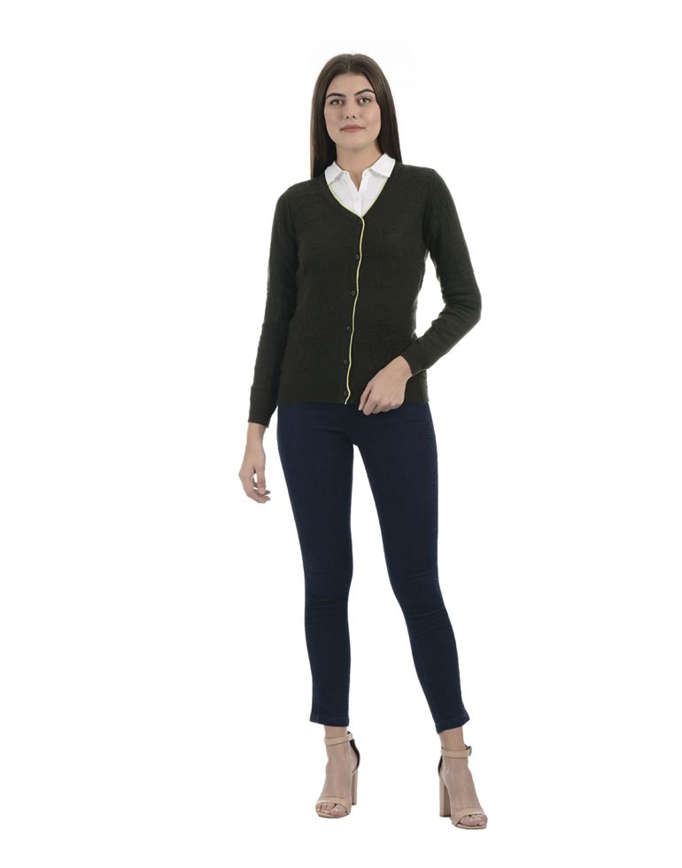 Porto Bello Women Casual Winter Wear Cardigan